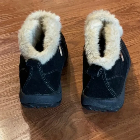 Easy Spirit Black Leather Suede Booties - Picture 4 of 5